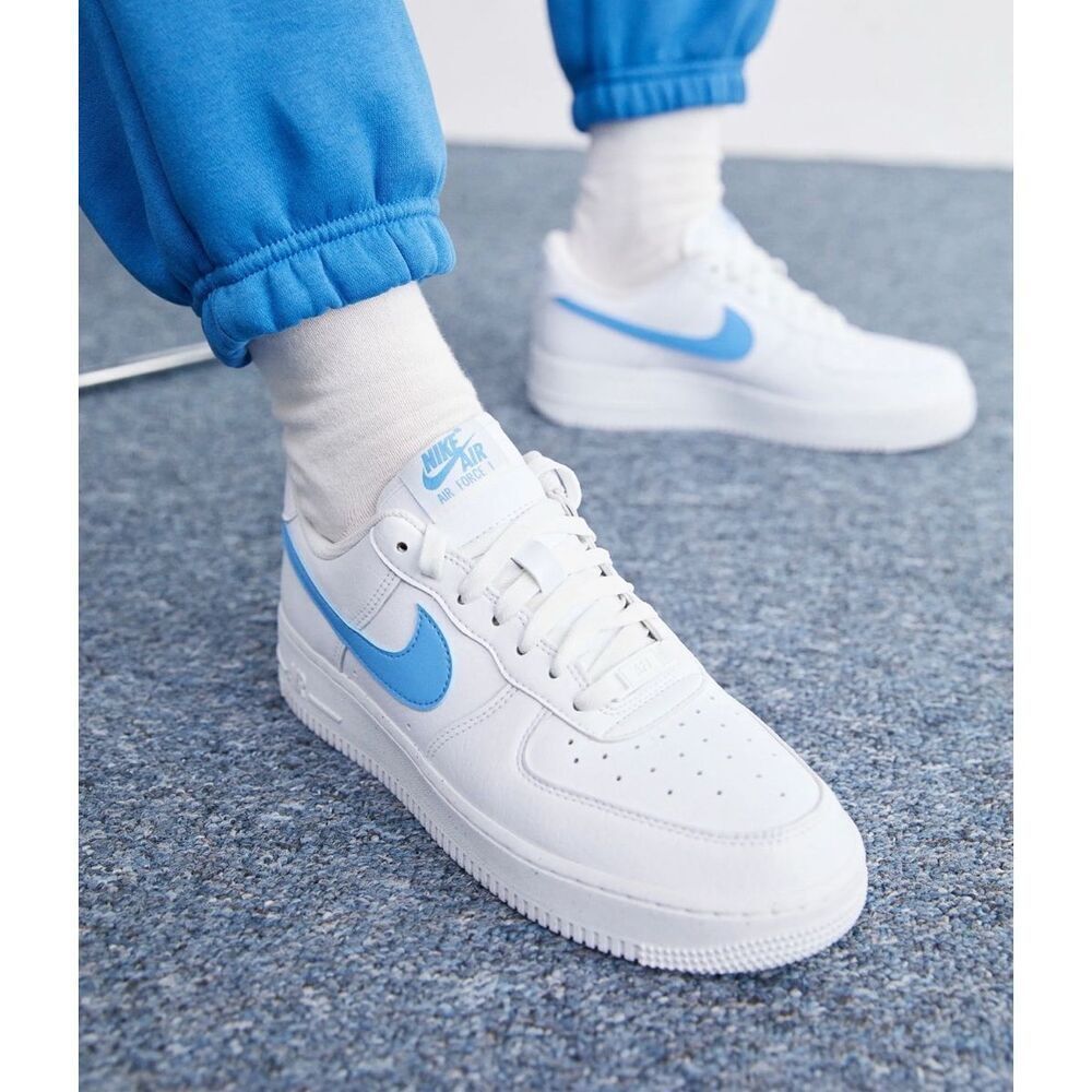 Nike Air Force 1 '07 Size 7 White University Blue DV3808 103
